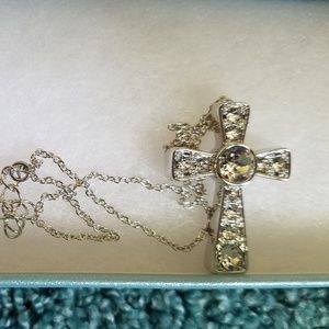 Touchstone Swarovski Crystal Trinity Necklace